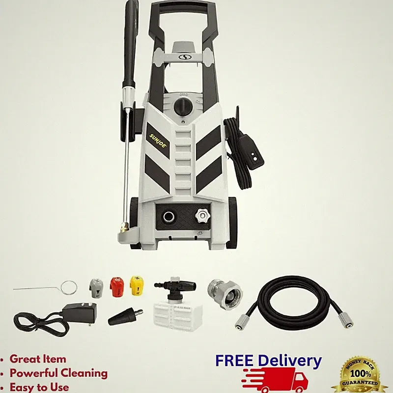 Sun Joe Electric Pressure Washer 2200 PSI 1.1 GPM Power Washer Foam Cannon Turbo