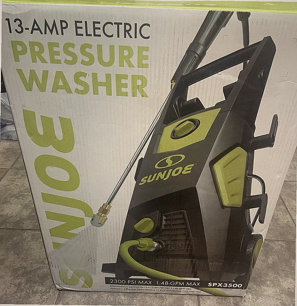 Sun Joe Electric Pressure Washer SPX3500 2000 PSI 13 Amp 1.09 GPM New