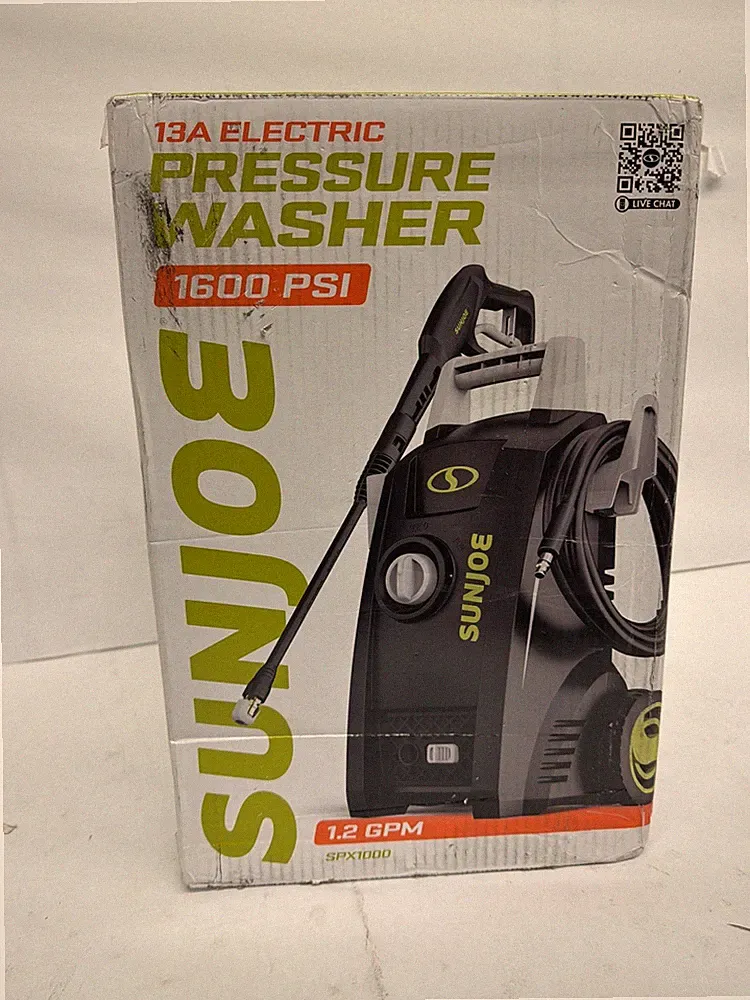 Sun Joe Electric Pressure Washer with Nozzles & Sprayer Heads, SPX1000