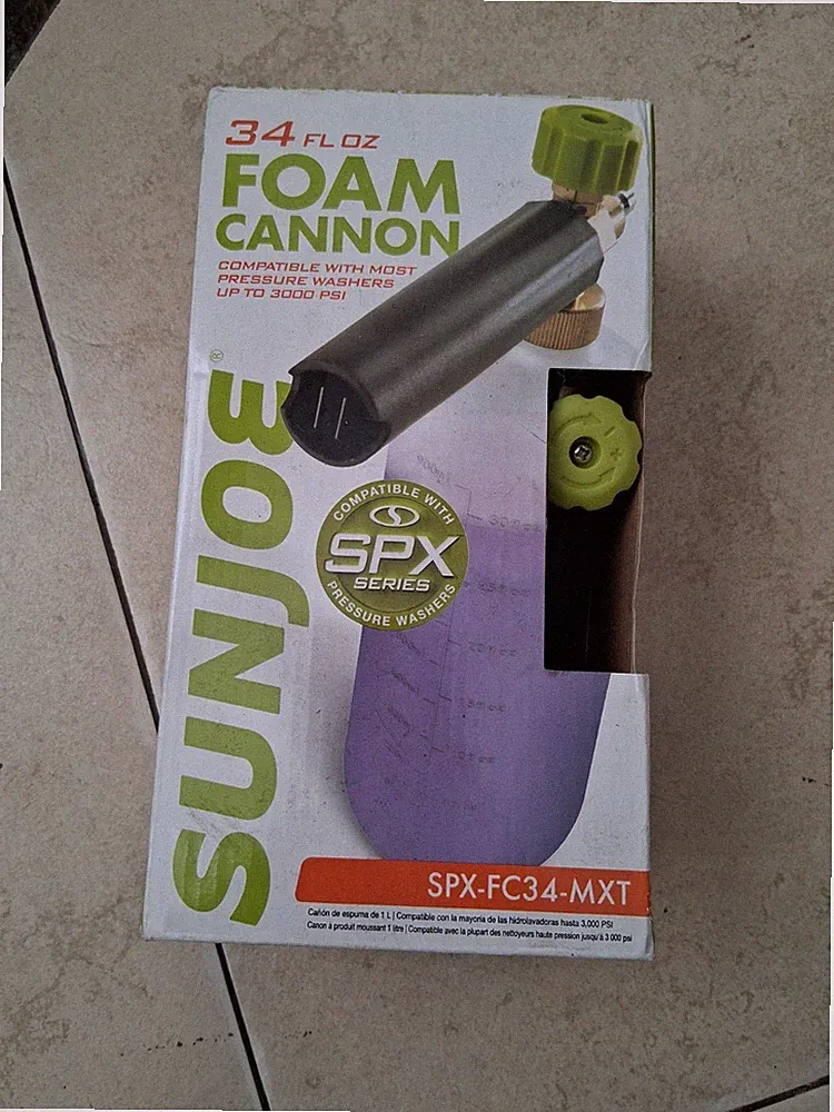 Sun Joe Foam Cannon Bottle Tank Sprayer for SPX2598-MAX SPX2688 Pressure Washer