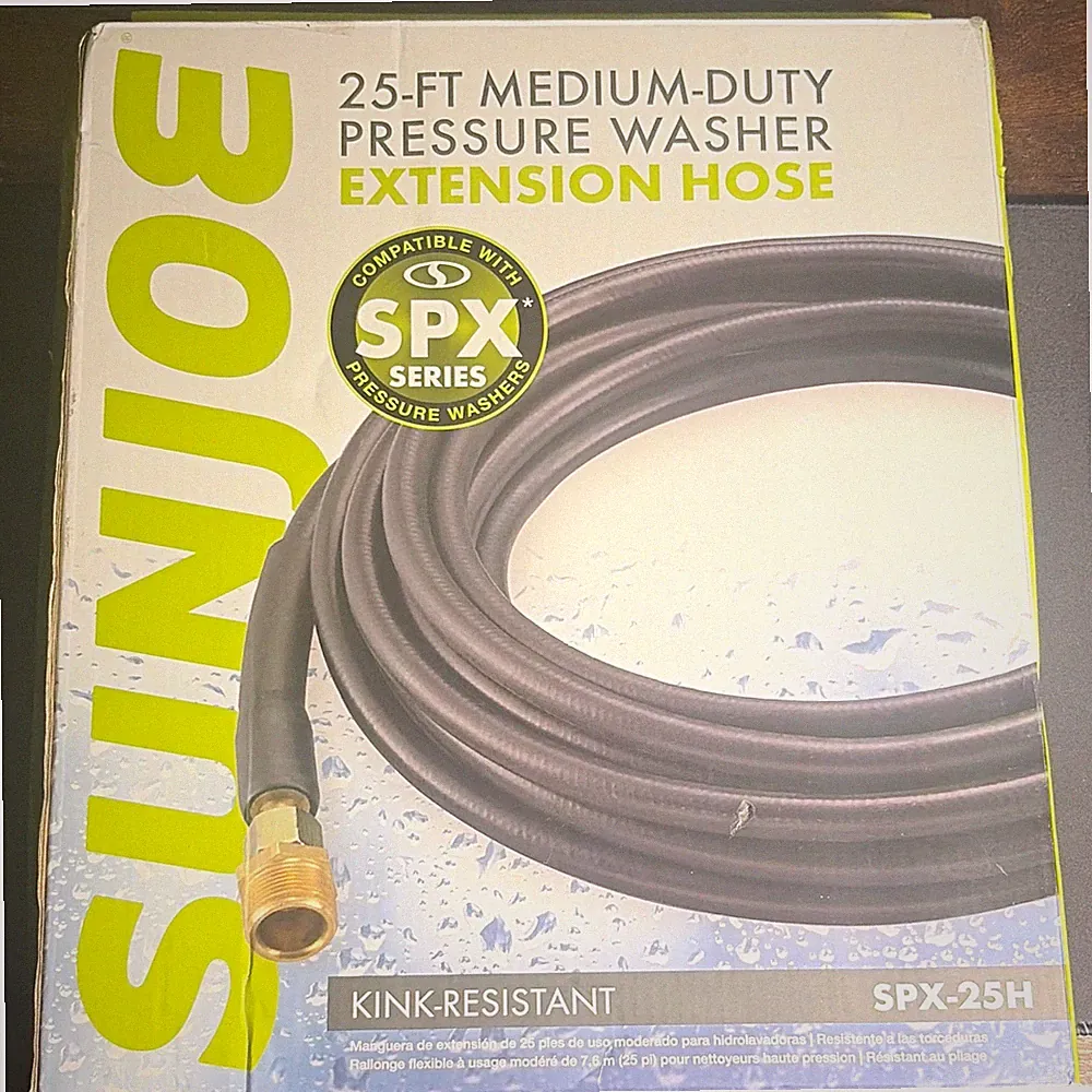 Sun Joe SPX-25H SPX Series 25 ft Kink-Resistant Pressure Washer Extension Hose