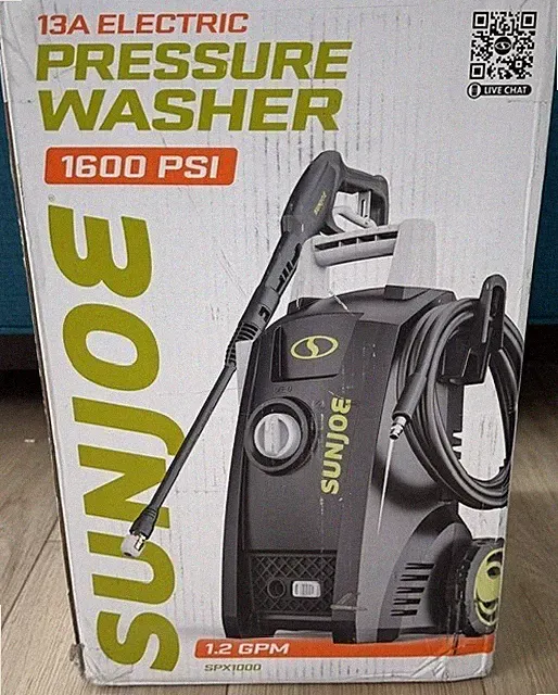 Sun Joe SPX1000 Electric Pressure Washer 1600 PSI 13A – Tested – Works