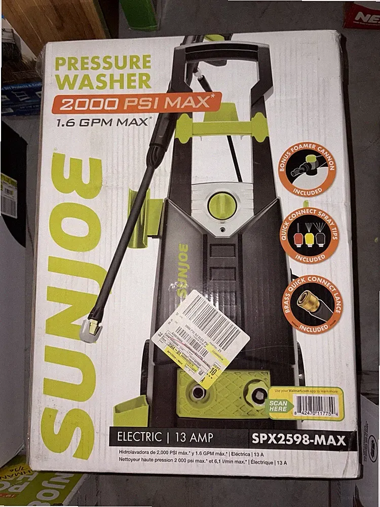 Sun Joe SPX2598 2000 PSI Electric Pressure Washer