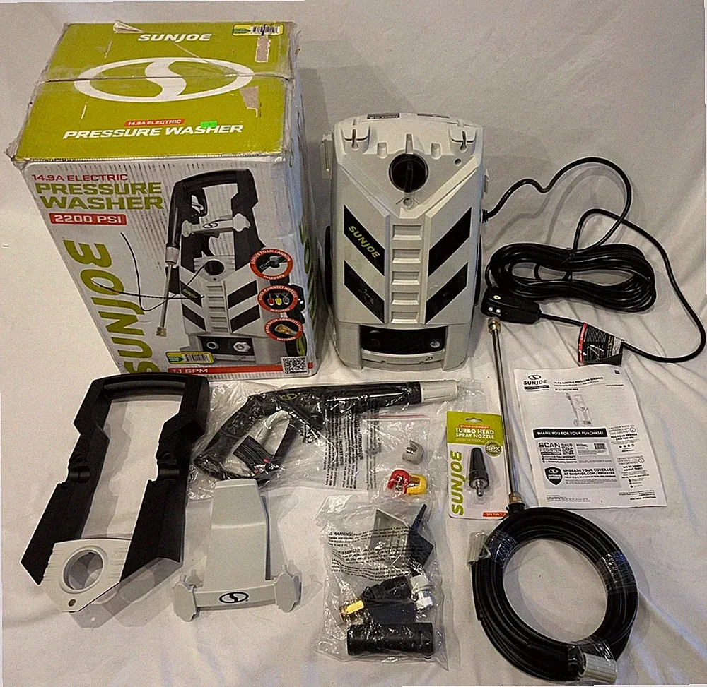 Sun Joe SPX2790-MAX 2200 PSI Electric Pressure Washer Turbo Nozzle Foam Cannon