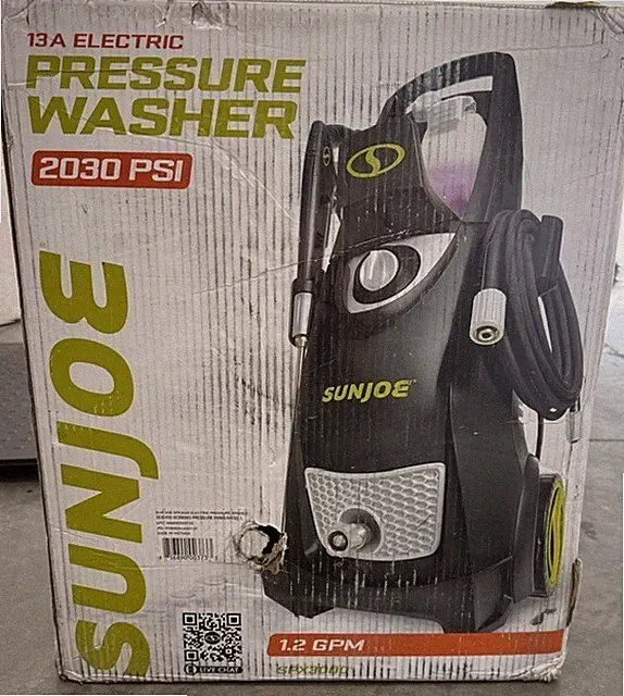 SUN JOE SPX3000 2030 PSI ELECTRIC PRESSURE WASHER – OPEN BOX