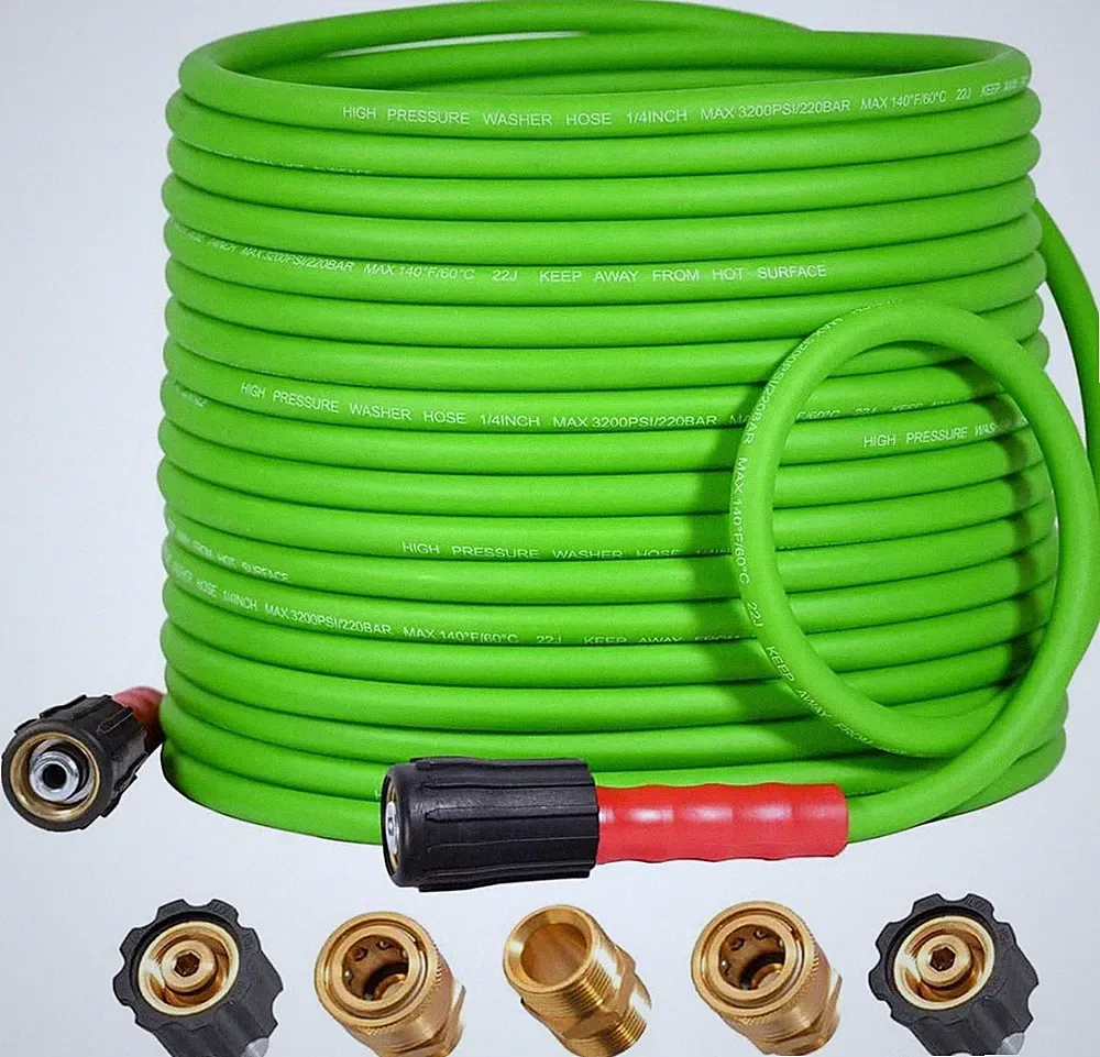 Super Flexible Pressure Washer Hose 50FT for Power Washer Replacement, Kink Resi