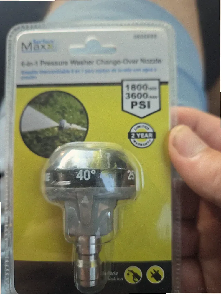 SURFACE MAXX 0806888 6-IN-1 PRESSURE WASHER CHANGE-OVER NOZZLE 1800-3600 PSI NEW