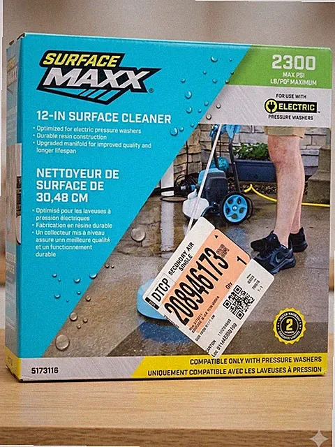 Surface Maxx 12” Pressure Washer Surface Cleaner 2300 PSI Electric New
