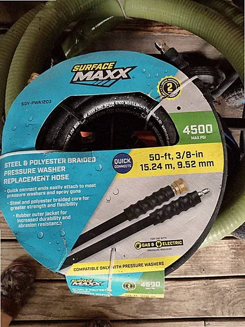 Surface Maxx Pressure Washer Accessories Replacement Hose With Heliwoo Wand