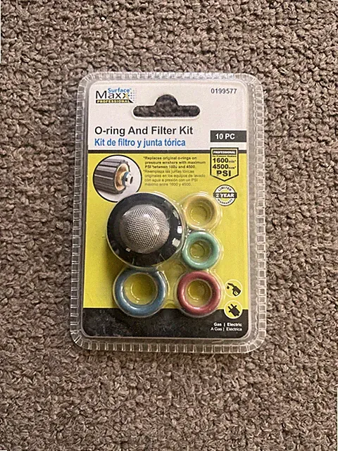 Surface Maxx Pressure Washer O Ring and Filter Kit Universal Compatible 2 Sets