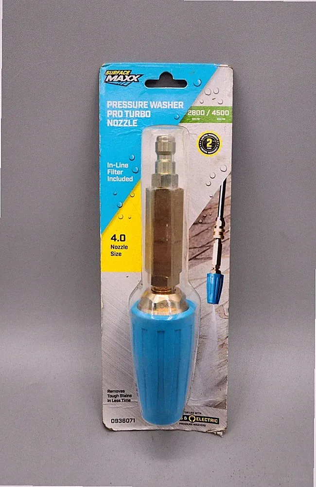 Surface Maxx Pressure Washer Pro Turbo Nozzle 4.0 1/4'' Quick Connect SGY-PWA76