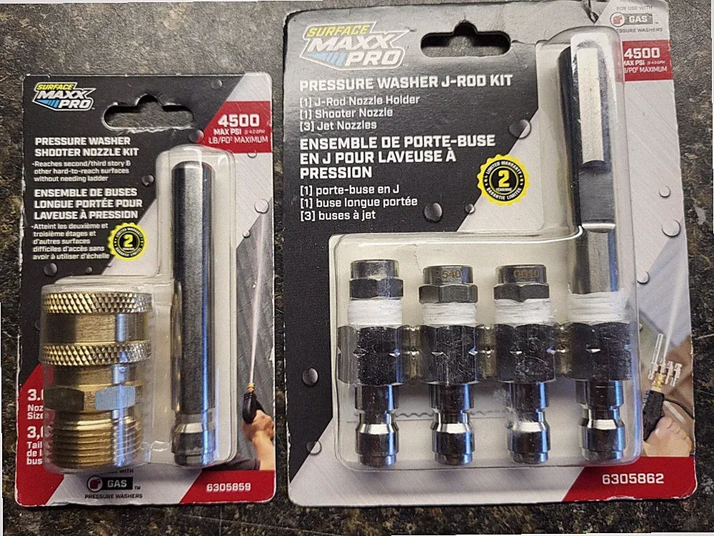 Surface Maxx Pro Pressure Washer J-Rod Nozzle Kit & Shooter 1/4-in SMX-PWA150