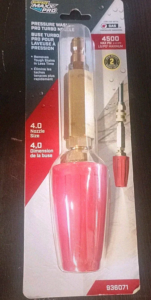 Surface Maxx Pro Pressure Washer Turbo Nozzle 4500 Psi 936071
