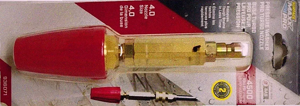 Surface Maxx Pro Pressure Washer Turbo Nozzle 4500-PSI Red (0936071) Sealed-New