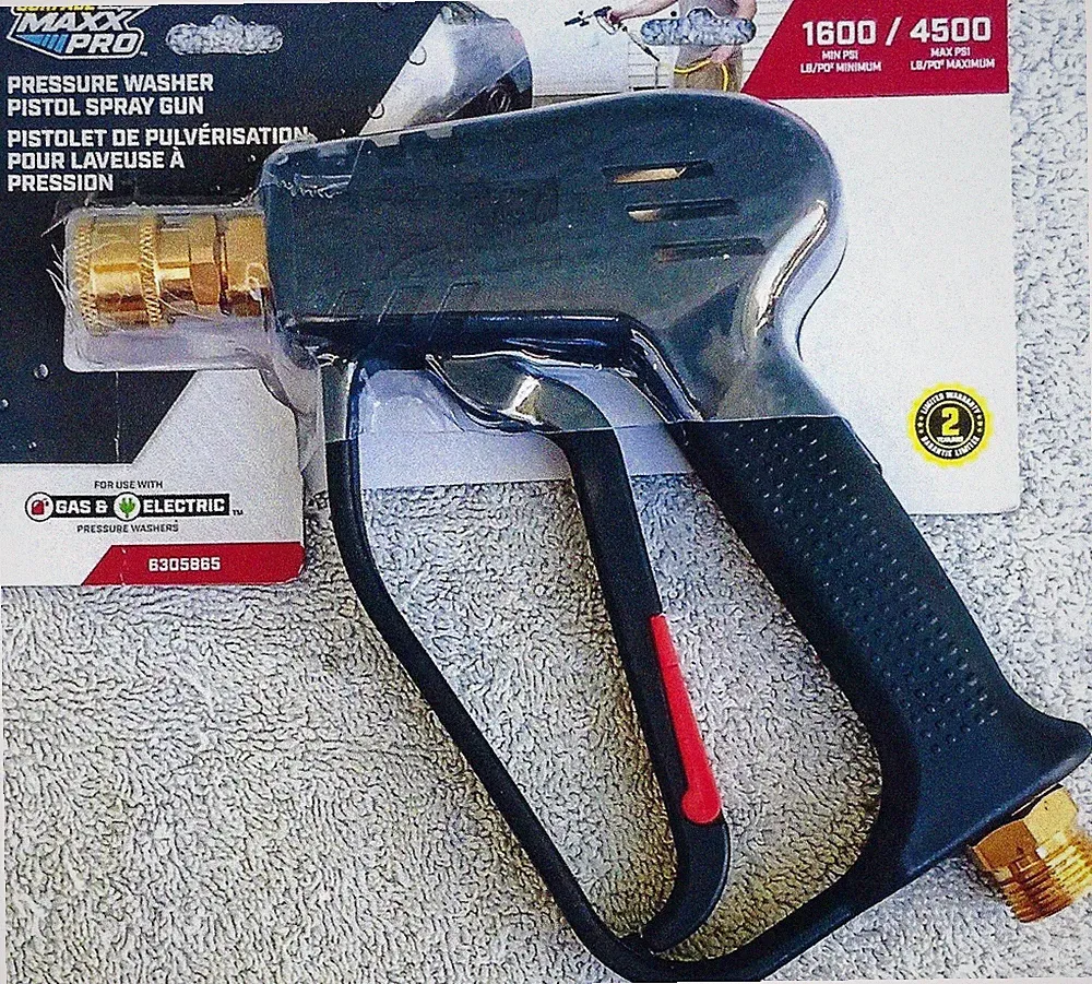 Surface Maxx Pro Presure Washer Pistol Spray Gun 4500 PSI Gas-Electric-Sealed
