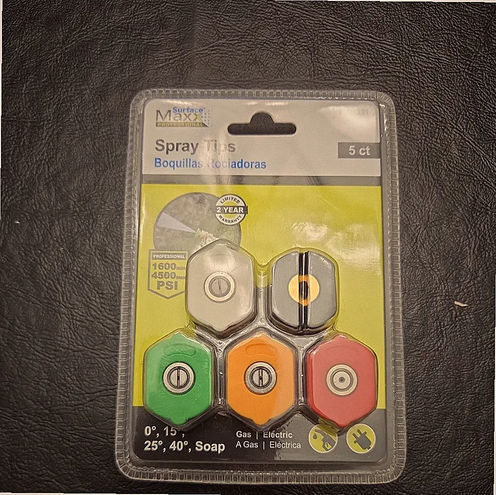 Surface Maxx Professional Pressure Washer Spray Tips 5 Pack 0097331 4500 PSI