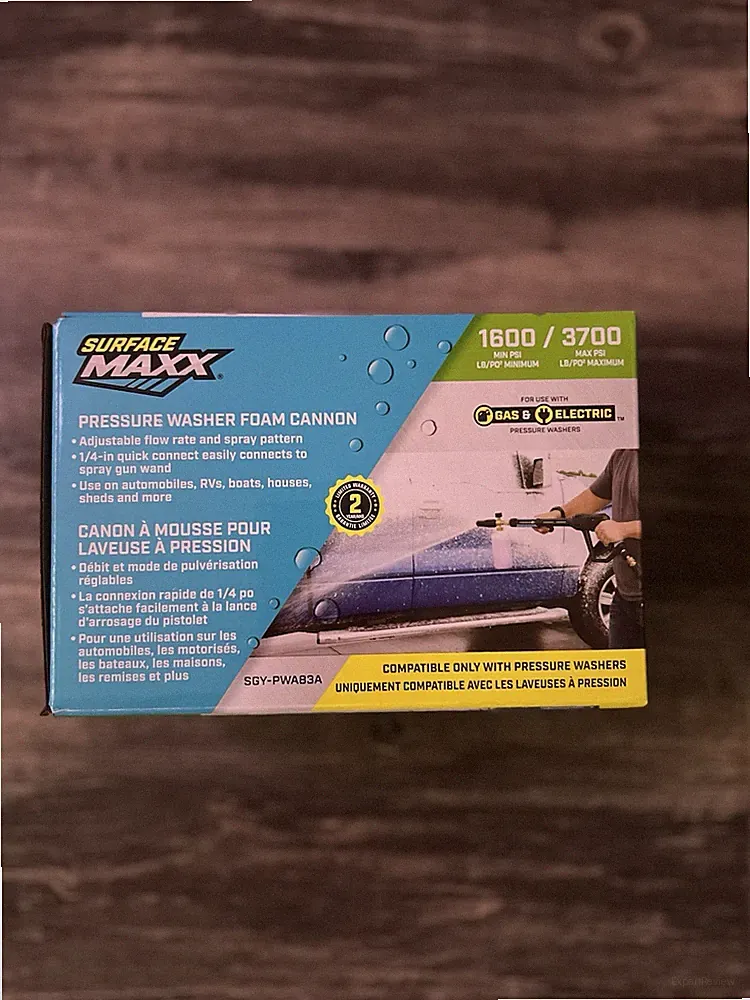 SurfaceMaxx 3700-PSI 1/4-in Pressure Washer Foam Cannon - Soap Sprayer NEW