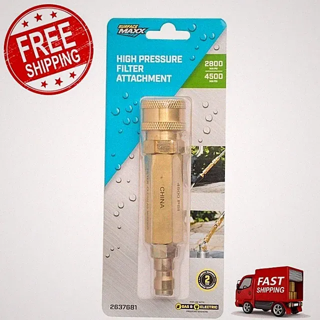 SurfaceMaxx 4500 PSI Brass Pressure Washer Filter 1/4" Quick Connect