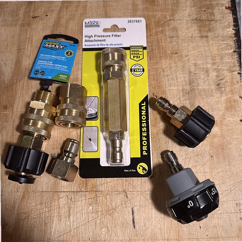 Surfacemaxx High Pressure Filter, Quick Connect M22, +6-1 Nozzle+xtras(314)new