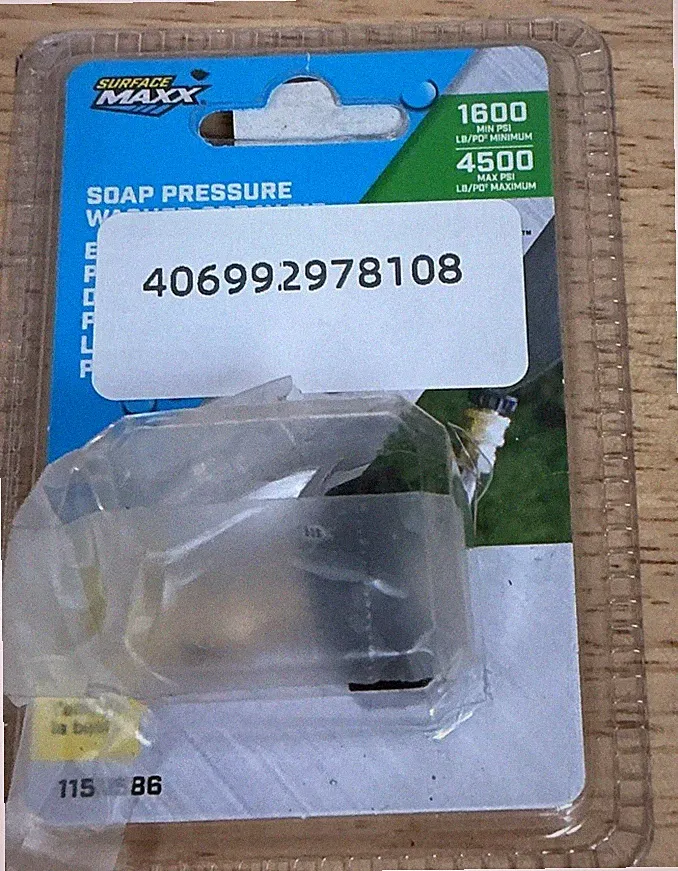 SurfaceMaxx Pressure Washer Soap Nozzle 1600-4500 PSI 1/4” Quick Connect