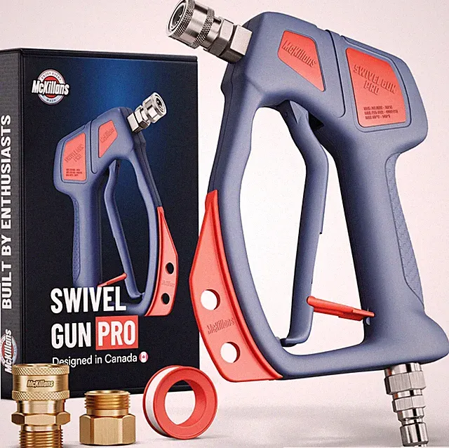 ® Swivel Gun Pro - Swivel High Pressure Water Handle with 3/8" Male Plug and 1/4