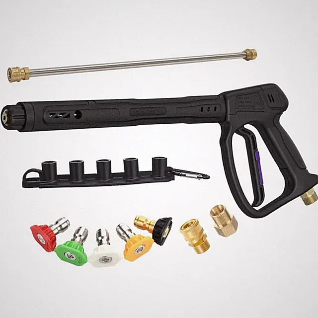 Swivel Pressure Washer Pistol 400bar with Adjustable Extension and Five Nozzles