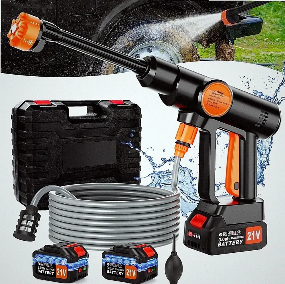 Tanbaby RB-005 Cordless Pressure Washer, 970 PSI, 1.5 GPM, 550W Brushless Motor