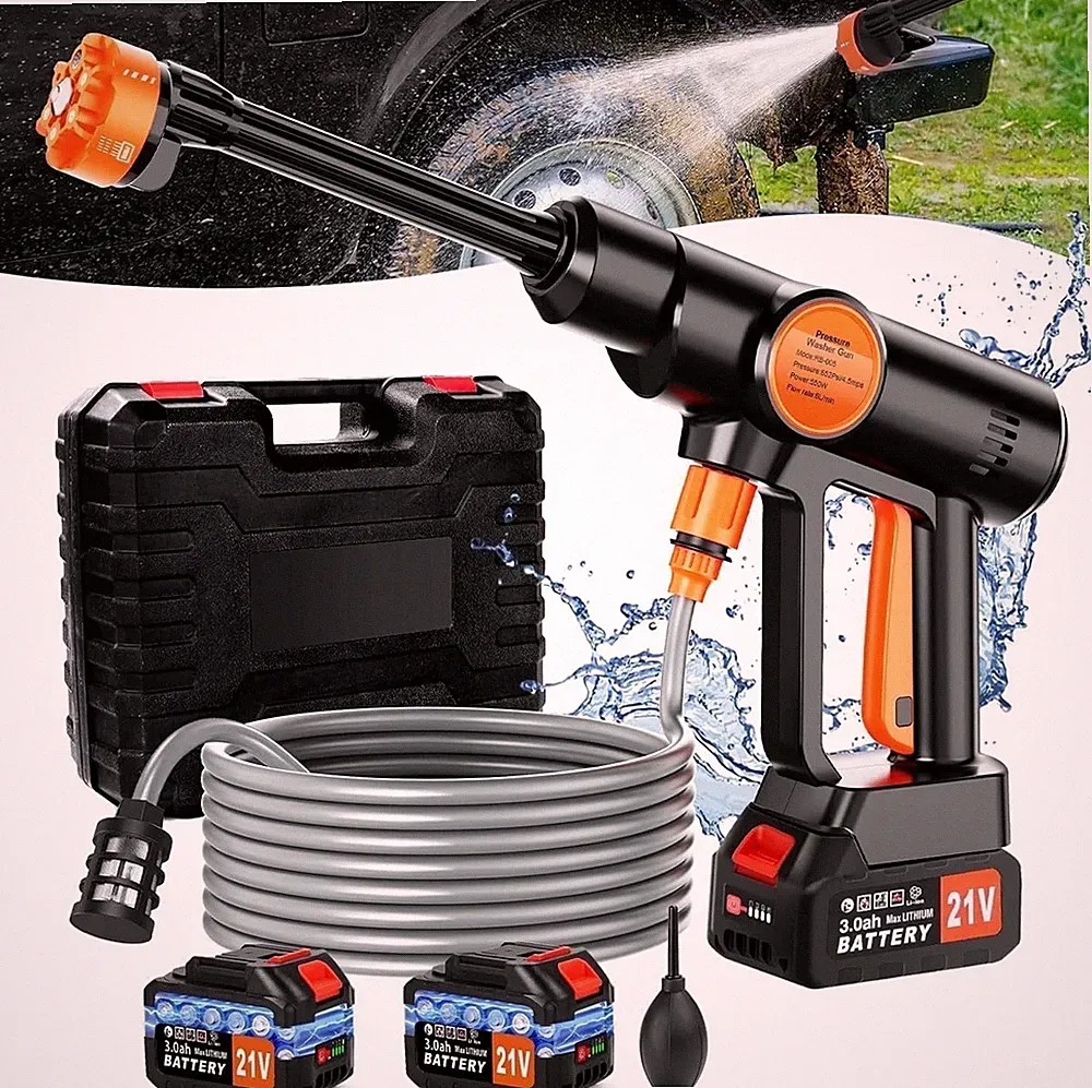 Tanbaby RB-005 Cordless Pressure Washer, 970 PSI, 1.5 GPM, 550W Brushless Motor