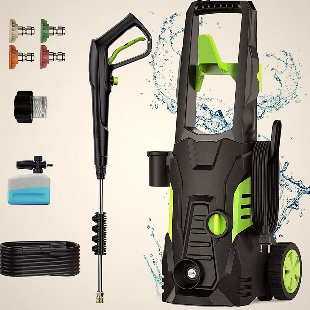 TASKBAY Electric Pressure Washer, 1800W, 5000 PSI, 3.0 GPM, Portable with 25ft