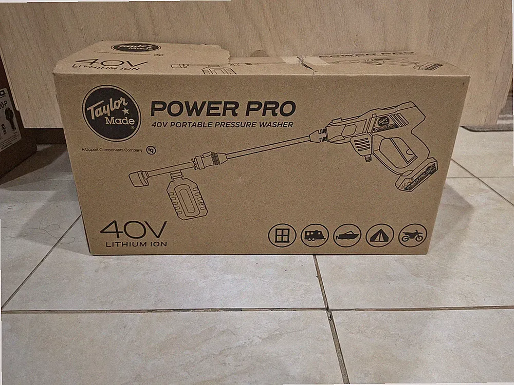 Taylor Made Power Pro White 40V Lithium Ion Portable Pressure Washer