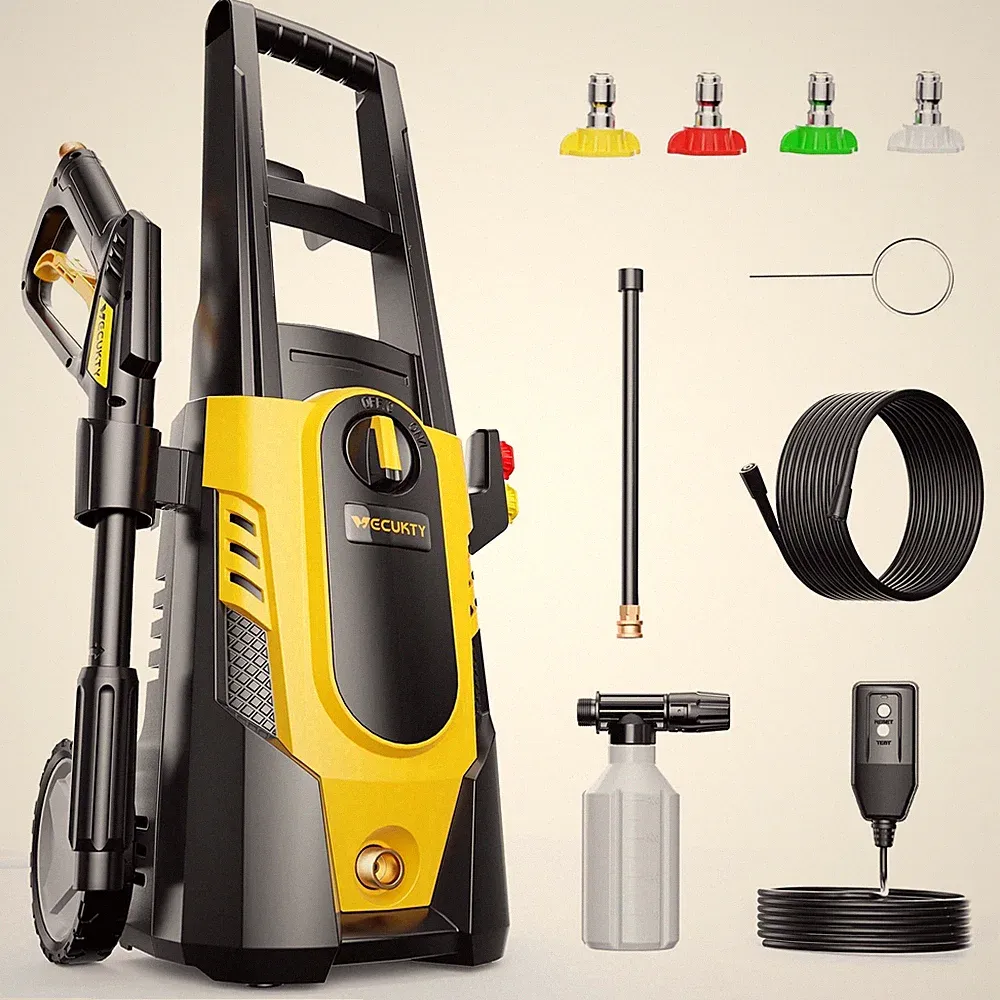 TCISA Electric Pressure Washer,3700 PSI Max 2.5 GPM Power Washer