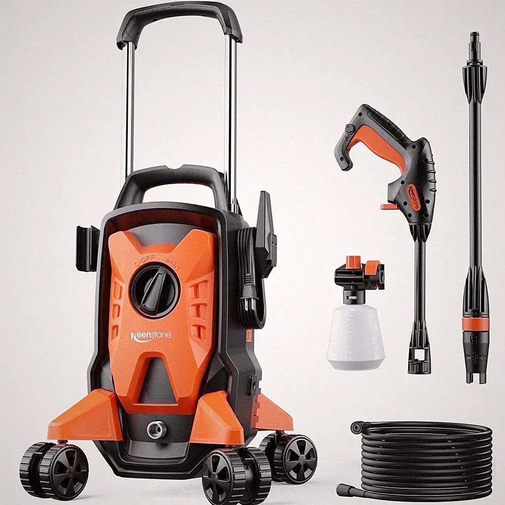 Tcisa Electric Pressure Washer, 4000 PSI, 2.8 GPM, Adjustable Nozzle 0-120, 35FT