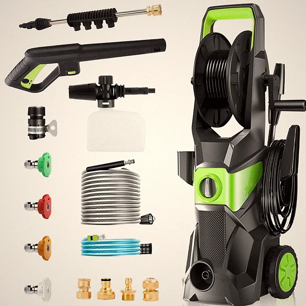 Tebru Electric Pressure Washer, 3500 Max PSI, 2.4 GPM Power