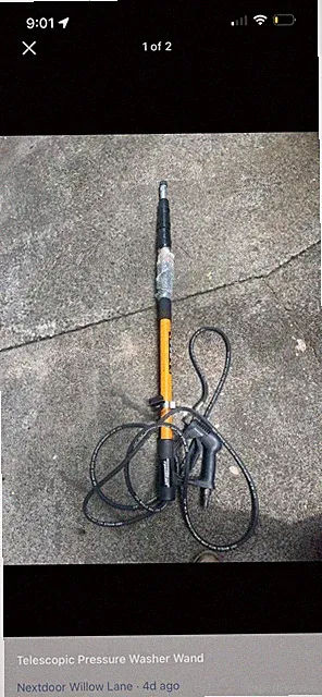 Telescopic Pressure Washer One Wand
