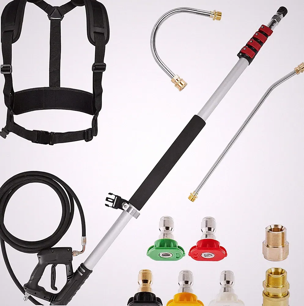 Telescoping Pressure Washer Wand, 20 Feet Aluminum High Power Washer Telescopic