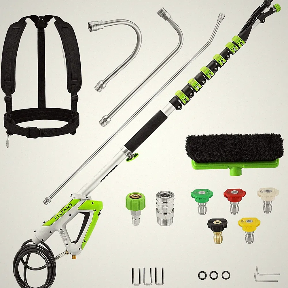 Telescoping Pressure Washer Wand 21FT FIXFANS
