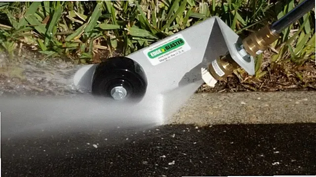 The Edge Blaster Pressure Washer Attachment Cleaning Tool, US Patent 9,522,408