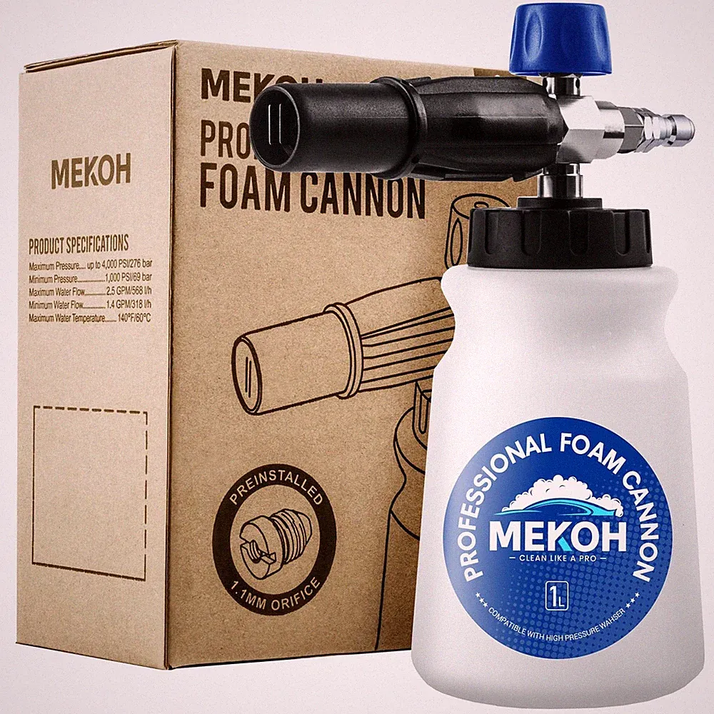 Thick Snow Foam Cannon for Pressure Washer, 1L Big Mouth Foam Sprayer