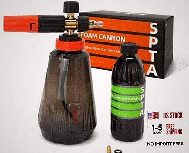 Thick Snow Foam Cannon with 1/4" Quick Connector for Snow Cannon