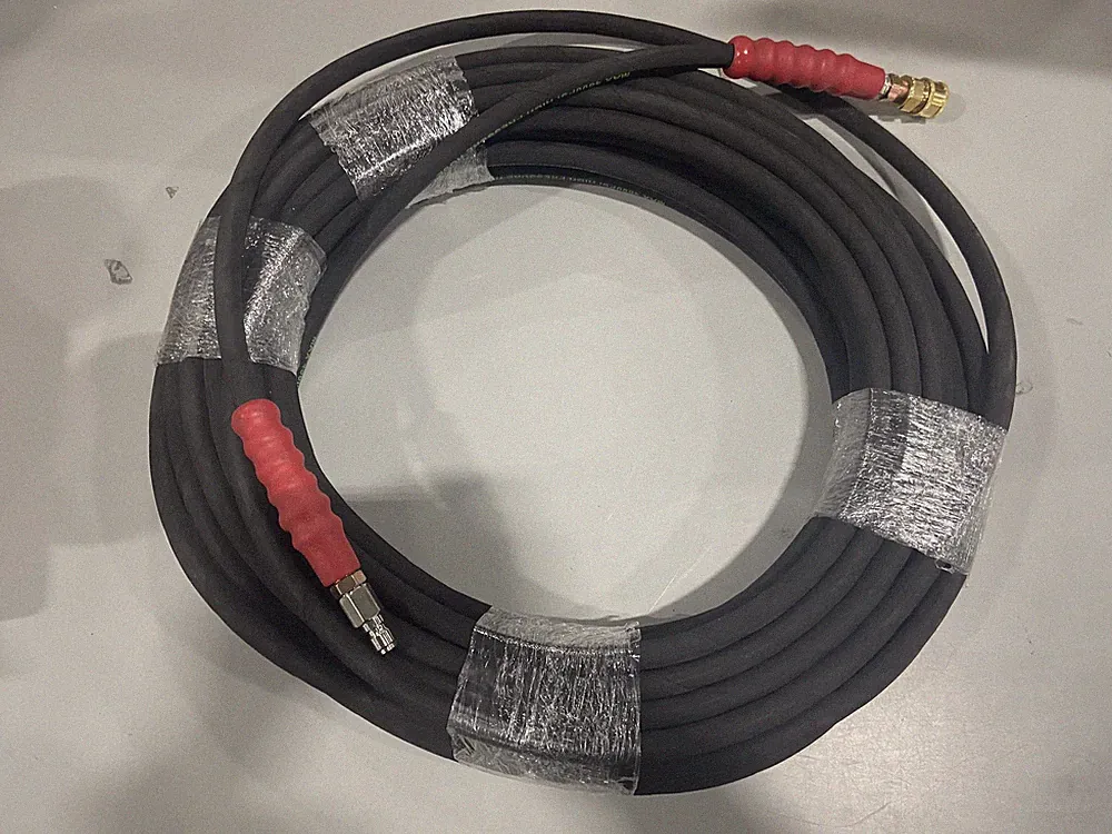 TIANTINGHEN 100FT PRESSURE WASHER HOSE MAX 4800 PSI - BLACK/RED