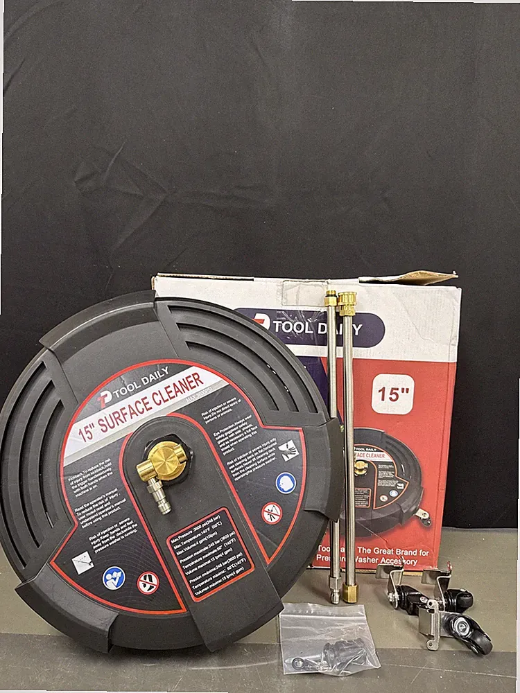 Tool Daily 15 Inch Pressure Washer Surface Cleaner with 3 Wheels