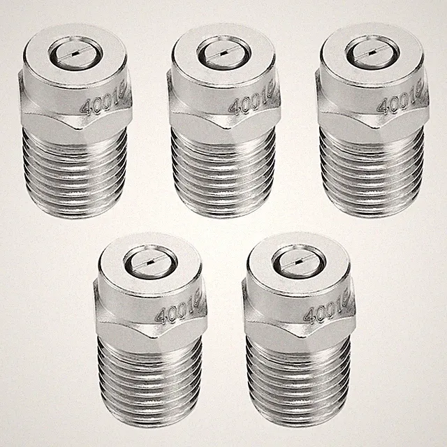 Tool Daily 40 Degree Surface Cleaner Tips, 1/4" Male NPT, Orifice 1.5 Silver