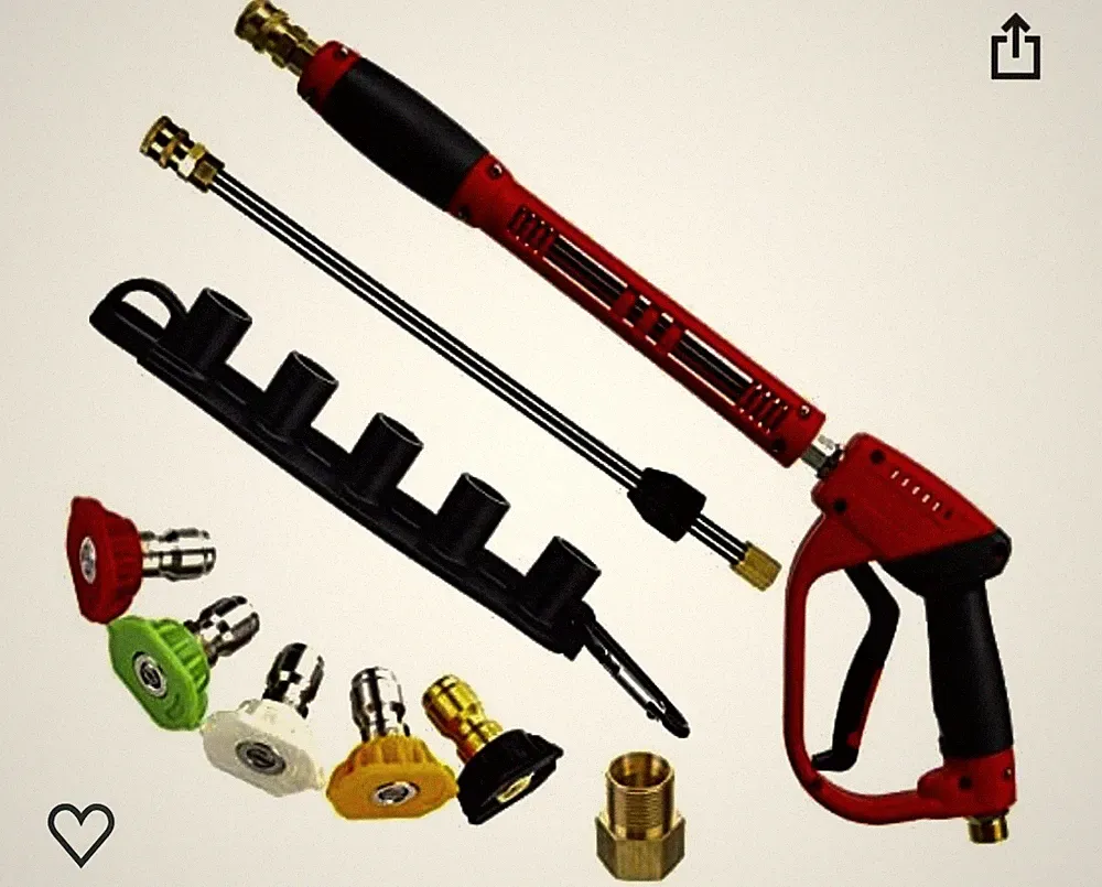 Tool Daily Deluxe Pressure Washer Gun, 5 Nozzle NOB