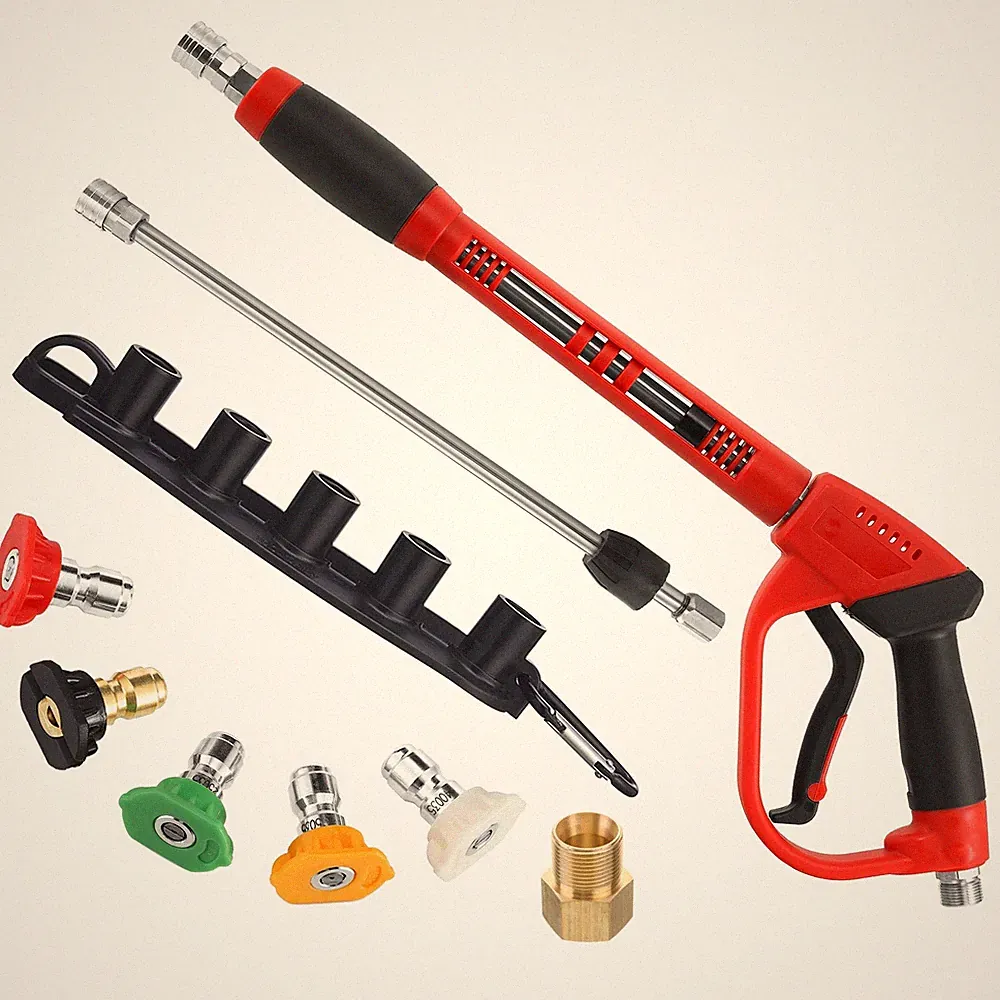Tool Daily Deluxe Pressure Washer Gun, with Replacement Wand Extension, 5 Noz...
