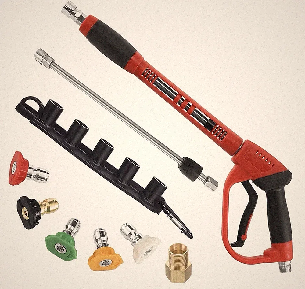 Tool Daily Deluxe Pressure Washer Gun with Replacement Wand Extension 5 Nozzle