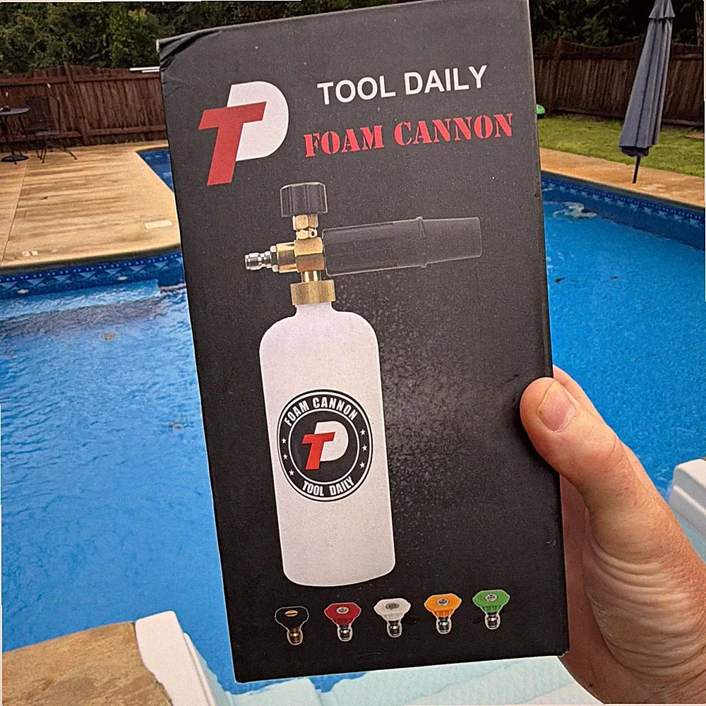 Tool Daily Foam Cannon 1L w/ 5 Spray Nozzles for Pressure Washer JT004-1