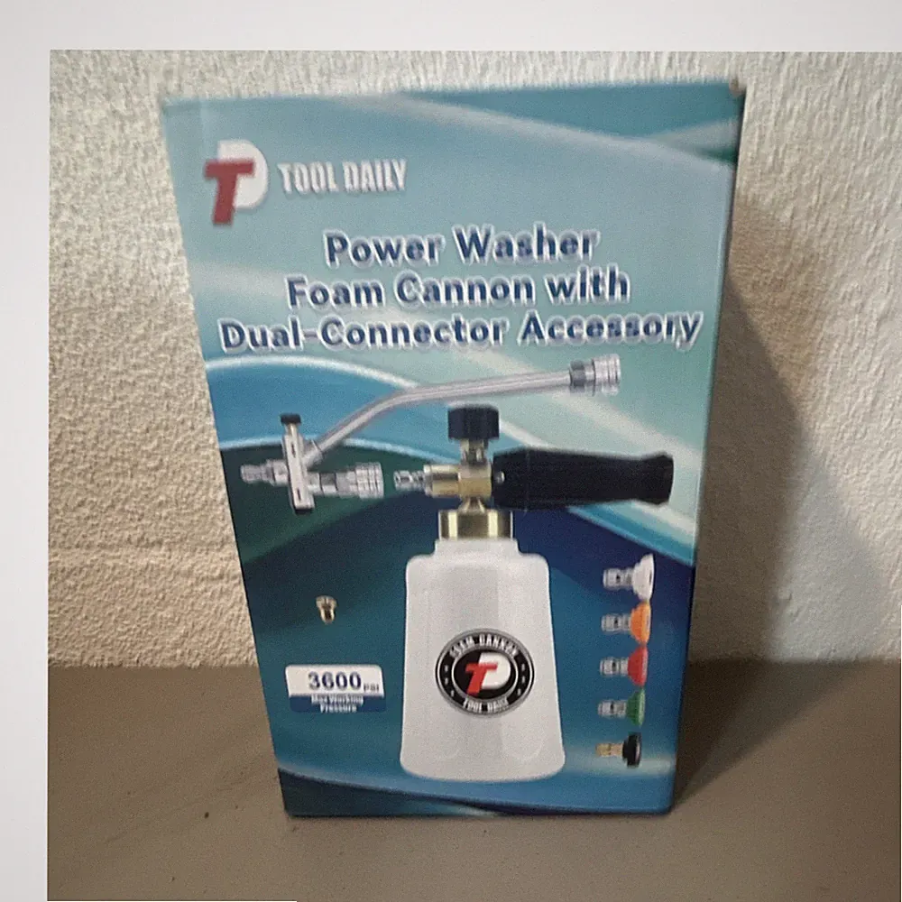 Tool Daily Foam Cannon Dual-Connector for Pressure Washer, White
