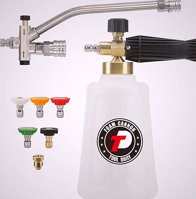 Tool Daily Foam Cannon for Pressure Washer with Double Tip Attachment, Dual Lanc