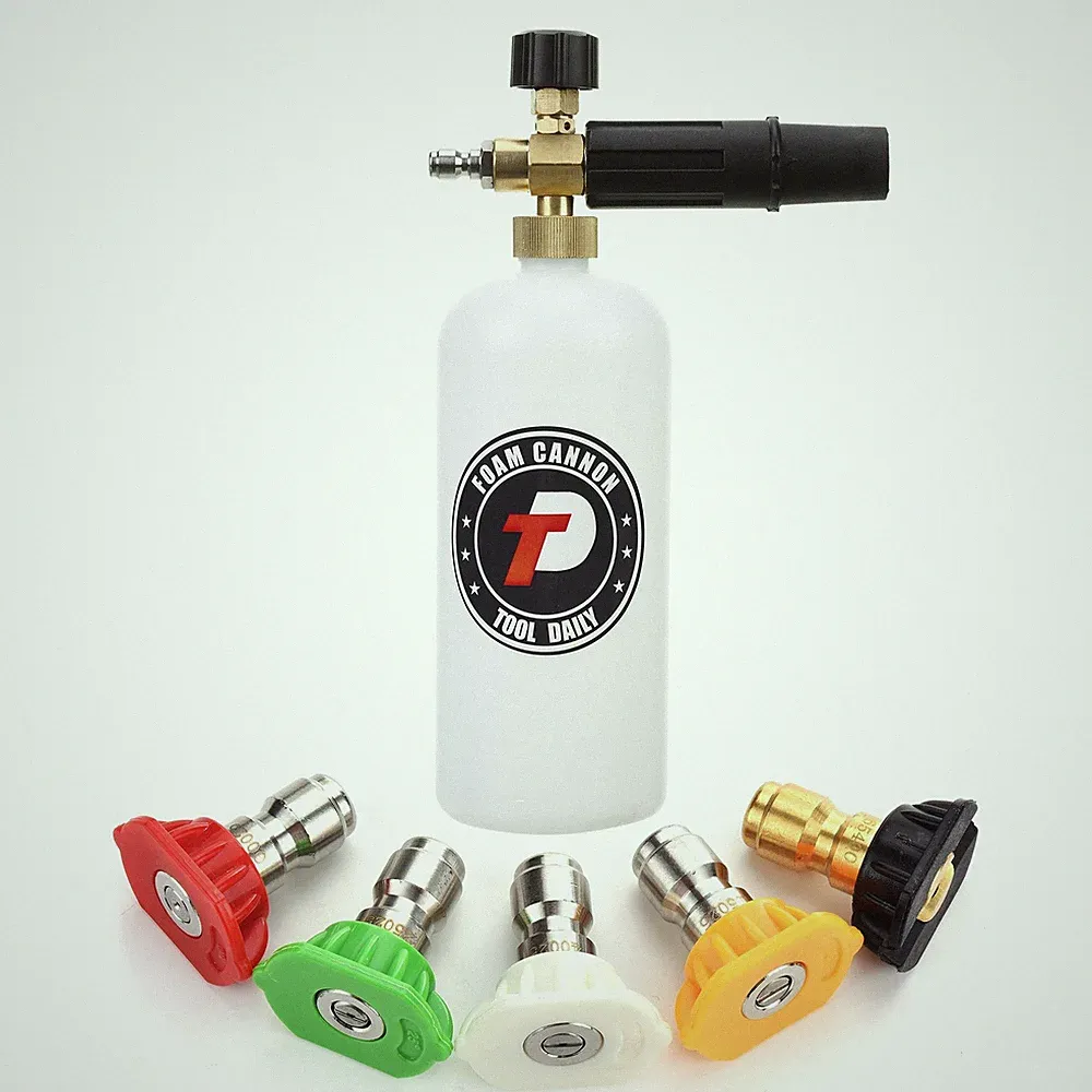 Tool Daily Foam Cannon With 1/4 Inch Quick Connector, 1 Liter, 5 Press