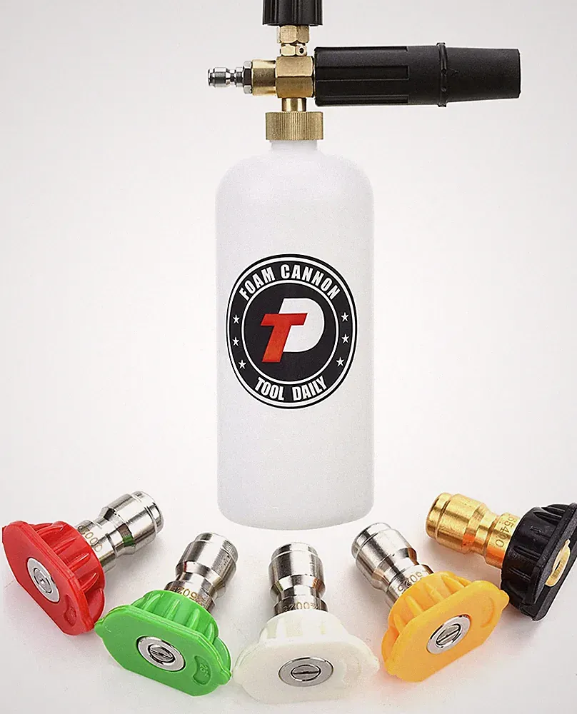 Tool Daily Foam Cannon with 1/4 Inch Quick Connector, 1 Liter, 5 Pressure Washer